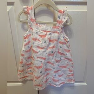 Angel Dear whale print dress NWT